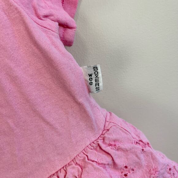 Vintage Wee Boxers Pink Ruffle Jumpsuit 24 Months USA - Picture 6 of 11